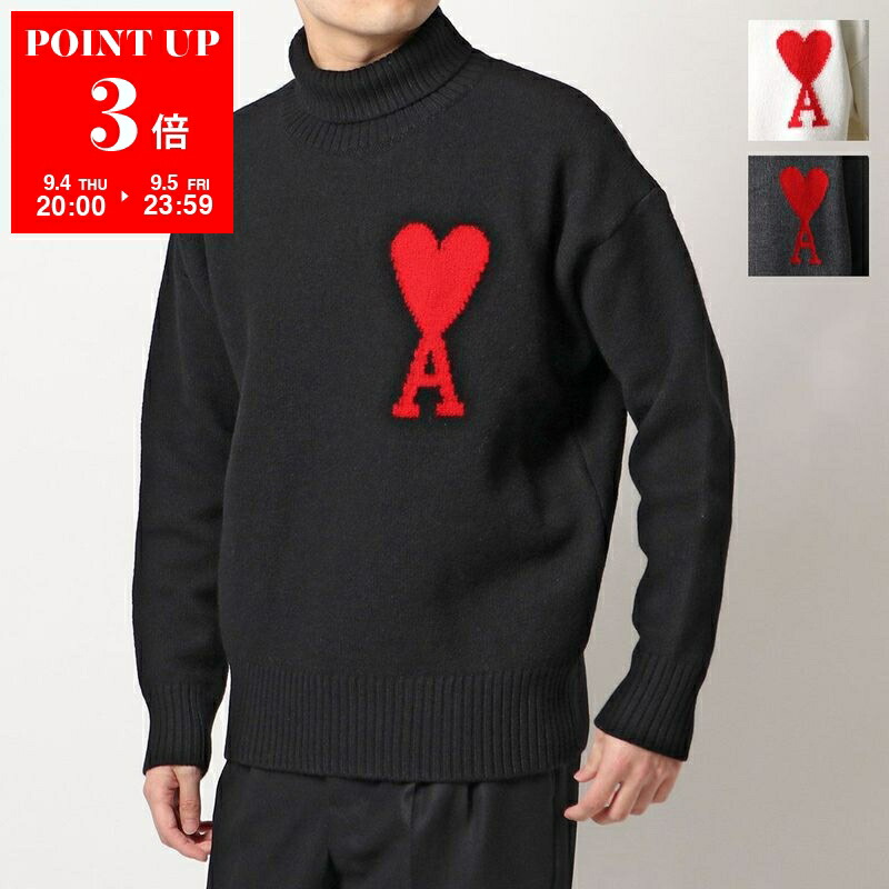 楽天市場】ami paris アミパリス ニット RED ADC SWEATER