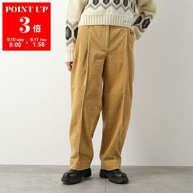 楽天市場】GANNI ガニー カーブパンツ Cotton Crepe Elasticated
