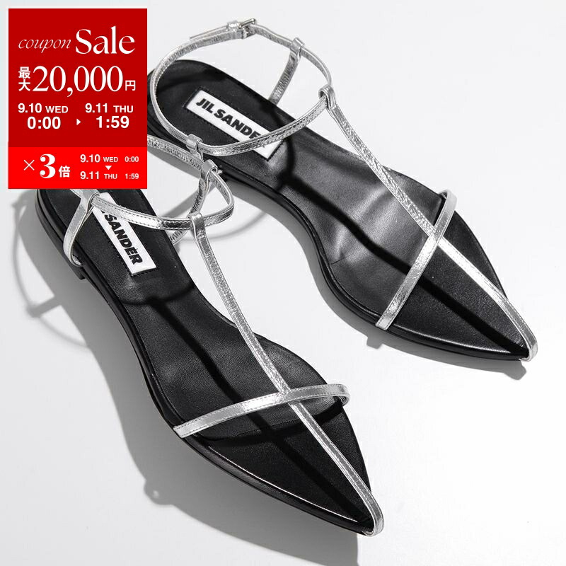 【最安値】JILSANDER ポインテッド　フラットサンダル　37 JIL SANDER(ジルサンダー) / オープンポインテッドトゥ