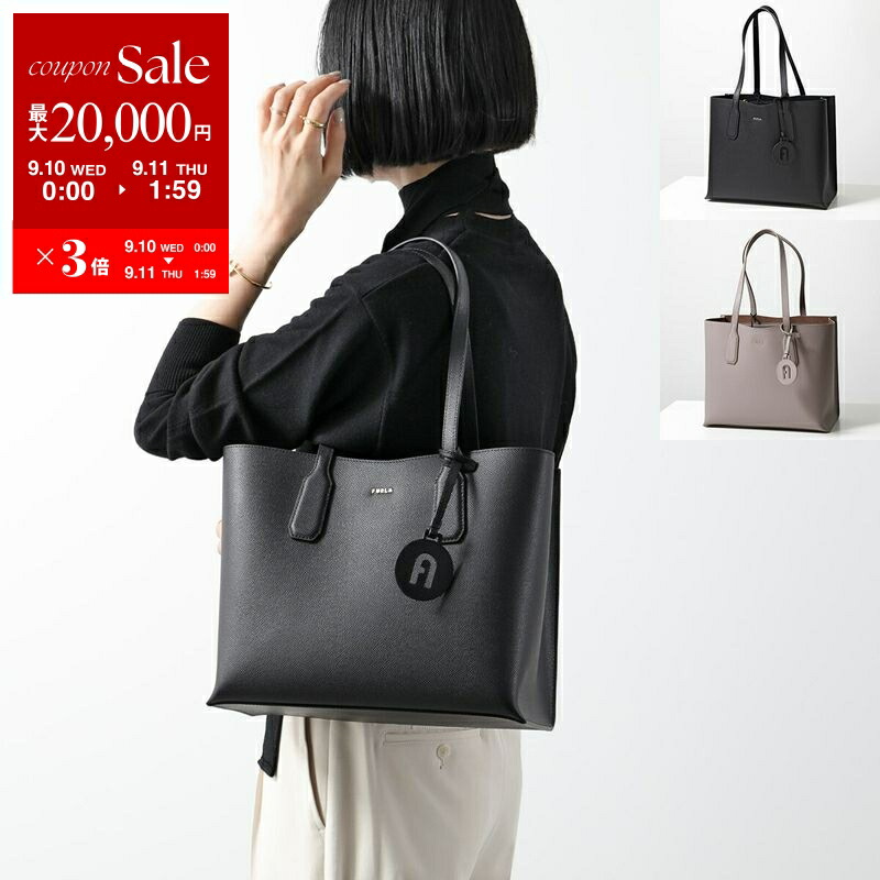 通勤通学♡FURLA ✨フルラ　上質レザー　ハンドバッグ　ブラック FURLA - FURLA(フルラ) ハンドバッグ - 黒 レザーの通販 by