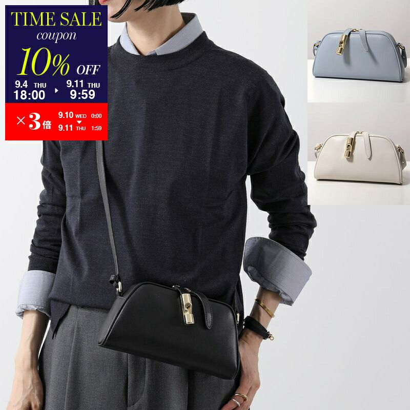 FURLA フルラ　ハンドバッグ　手提げバッグ　チャーム付き フルラ FURLA ハンドバッグ ショルダーバッグ 黒 ブラック
