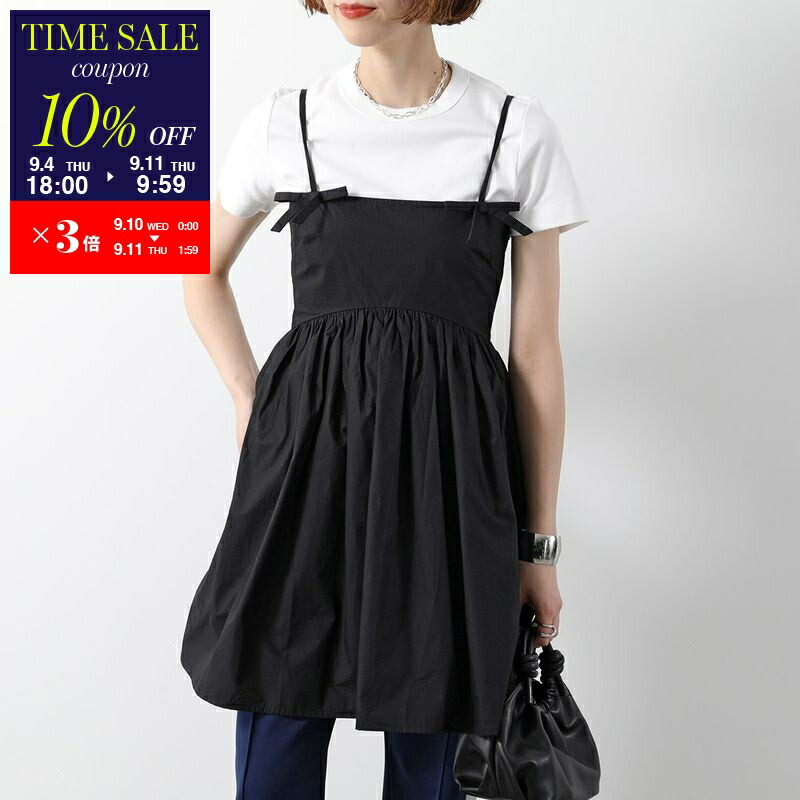 GANNI ガニー ミニワンピース チュニック GANNI ガニー ワンピース Crinkled Georgette Flounce Mini