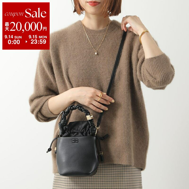 GANNI 2WAYポシェットバック　サテン GANNI ガニー バッグ レディース 2WAYトート/ショルダーバッグ