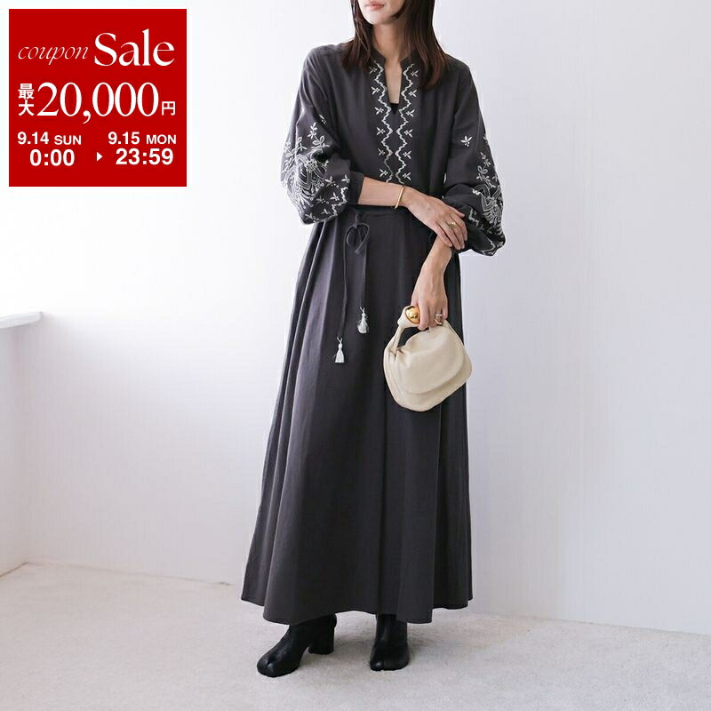 ne Quittez pas【ヌキテパ】 ETHNIC DRESS ワンピース セール】【ne Quittez pas】MODAL SATIN ETHNIC PRINT DRESS