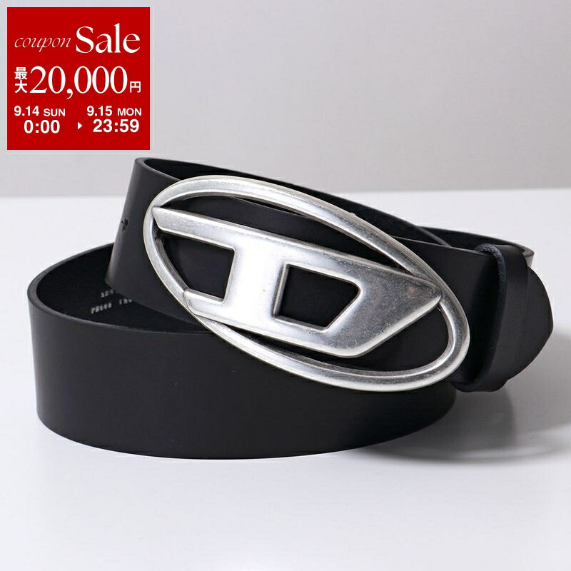ディーゼルベルト Dロゴブラック DIESEL 【並行輸入品】ディーゼル ベルト メンズ Dロゴプラーク