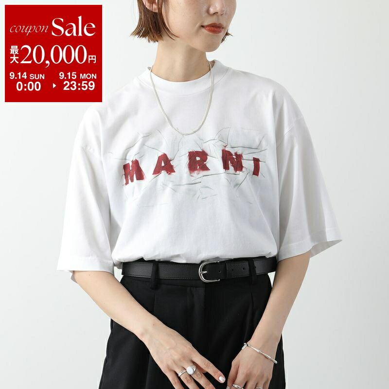 【新品未使用】MARNI ポルカドット パンツ サイズ42 Mサイズ MARNI” ポルカドット×ボーダー ラミードレス Blue (MARNI