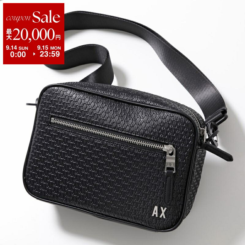 【新品未使用】ARMANI EXCHANGE ボディバッグ ブラック A|X アルマーニ エクスチェンジ】A|Xロゴ ウエストポーチ/ボディ