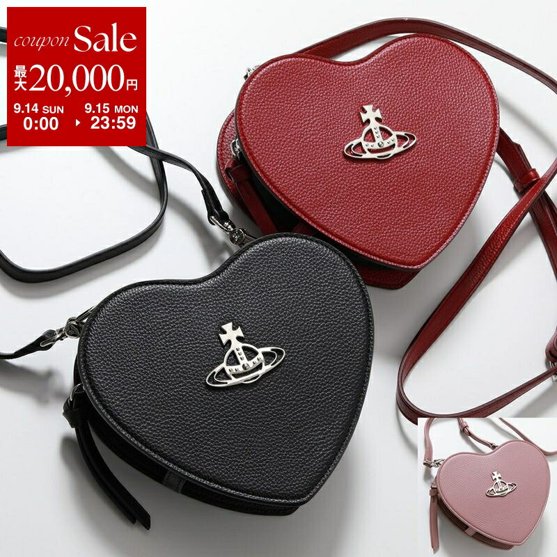 [Vivienne Westwood]ハンドバッグ ハートチャーム付き ヴィヴィアン ウエストウッド Vivienne Westwood ハンドバッグ