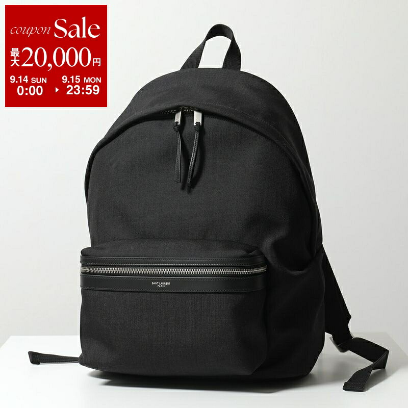 美品 サンローラン SAINT LAURENT シティバックパック シティ バックパック（ナイロンキャンバス＆レザー） | Saint