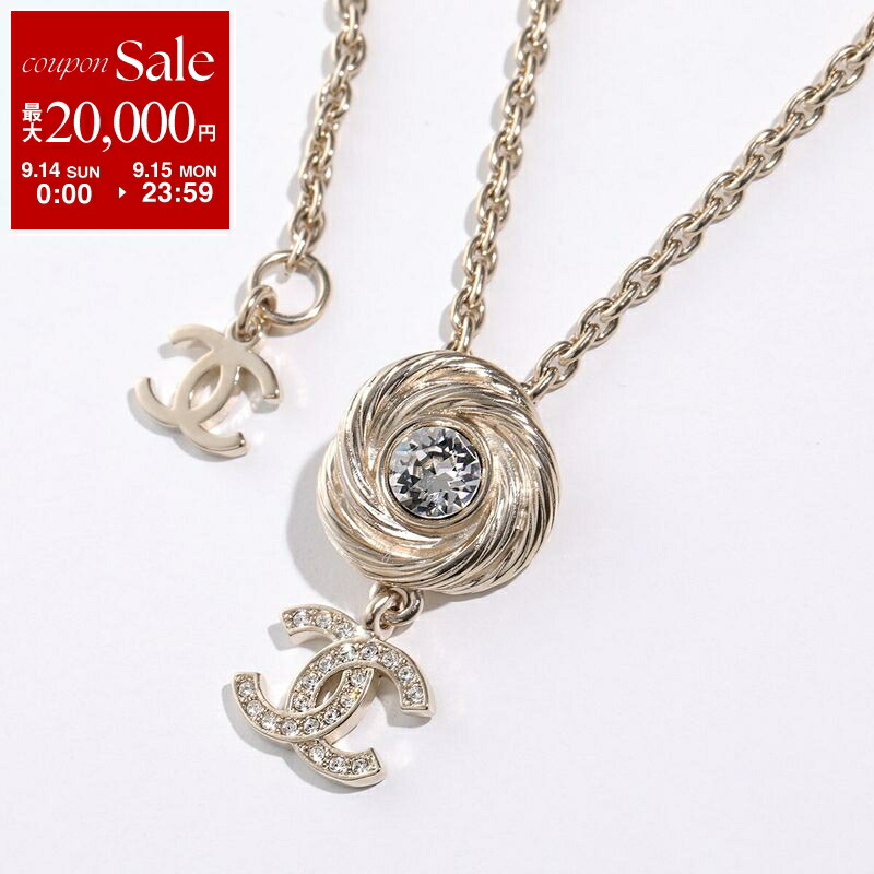CHANEL レザーチェーンリーフロゴネックレス CHANEL シャネル ネックレス ABE736 B18631 レディース チェーン