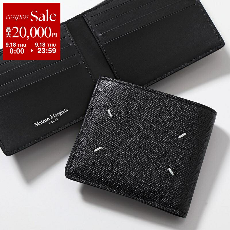 正規品　メゾン マルジェラ ラウンドファスナー二つ折り小銭入れ ラウンドファスナー コンパクトウォレット/財布 【Maison