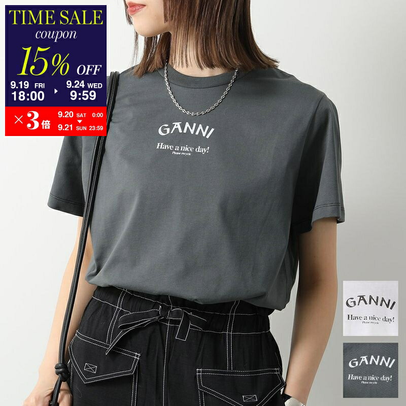 GANIIガニーパフスリーブトップス新品36 楽天市場】GANNI ガニー ブラウス Jacquard Organza Gathered V
