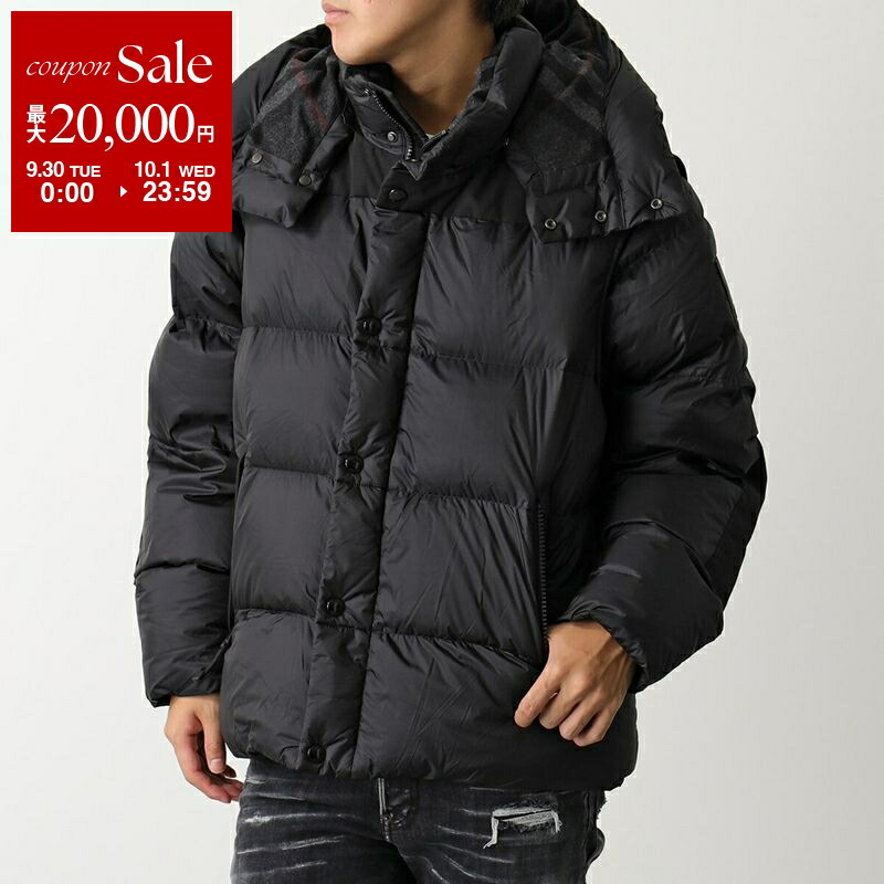 BURBERRY★ロング中綿コート★ゆったりシルエット★ブラック★ノバチェック 350925127_4.jpg