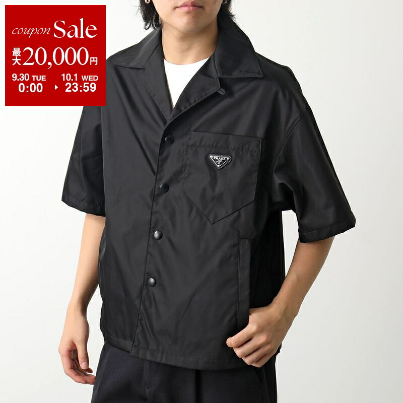 PRADA 黒 ボタンアップシャツ Prada Re-Nylon シャツ | ブラック | FARFETCH JP