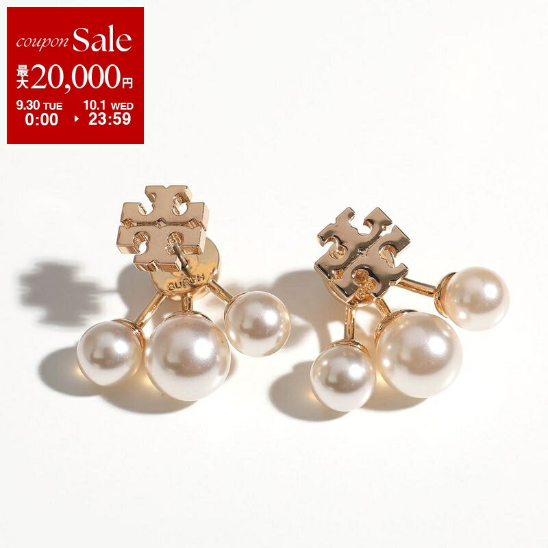 Tory Burch ホワイト×ゴールド ピアス(両耳用) キラ ハギー ピアス（ピアス（両耳用））｜TORY BURCH