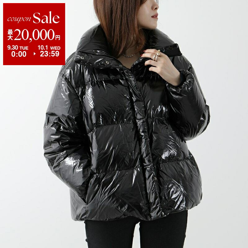 GANNI ダウン GANNI Black Short Tech Down Puffer Jacket GANNI