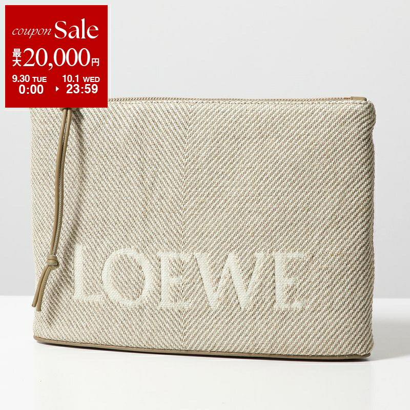 LOEWE ロゴ入りホワイトクラッチバッグ 楽天市場】【9/30～10/1限定・最大2万円OFFクーポン配布中
