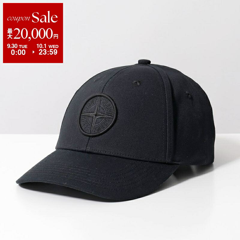 Stone  Cap （ストーンアイランド） STONE ISLAND(ストーンアイランド) BASEBALL CAP / BLACK
