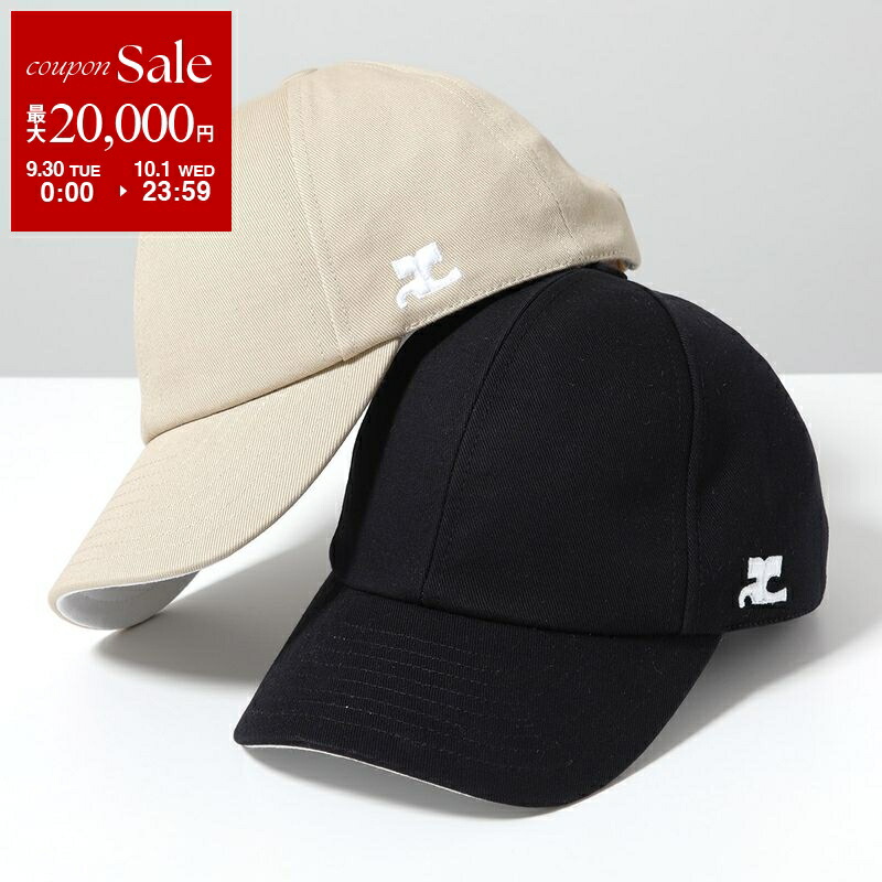Courrèges クレージュ ブラックキャップ　S courreges Courreges クレージュ 帽子 キャップ シグネチャーAC