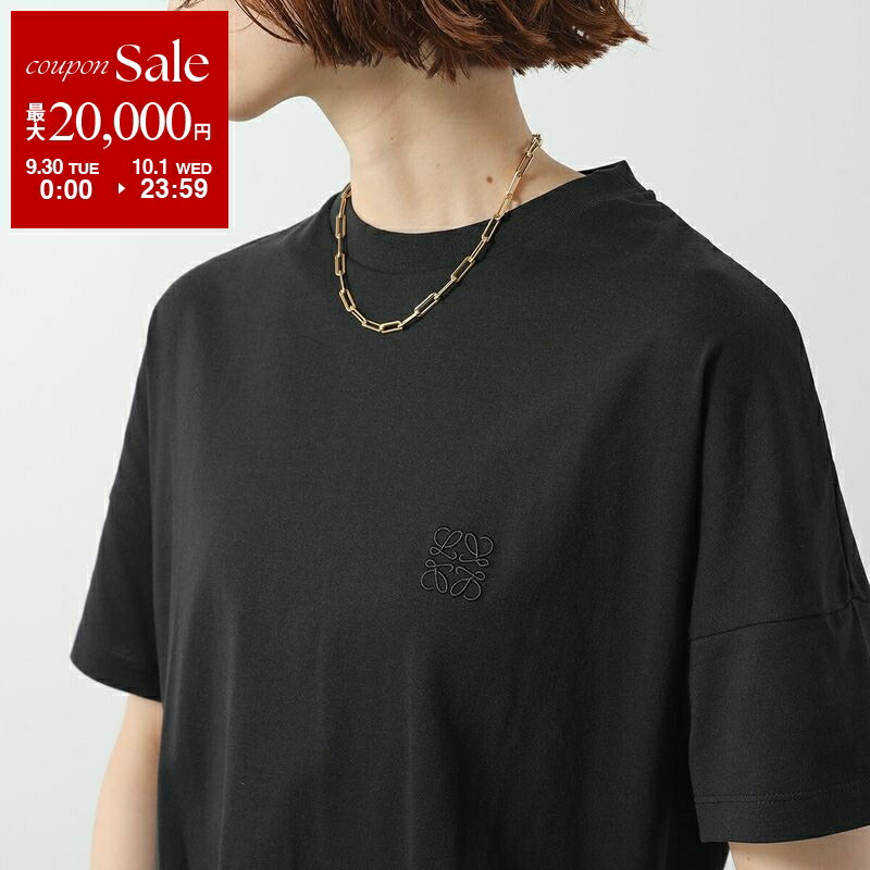 LOEWE ロエベ2024SSTシャツ ボクシーフィット Tシャツ（コットン） ブラック - LOEWE