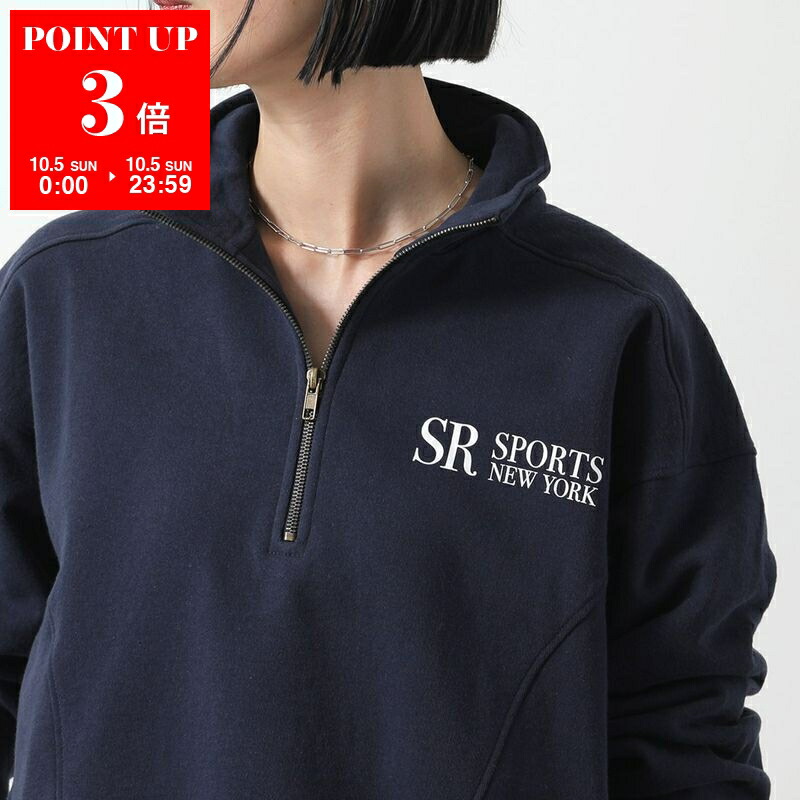 星⭐️様　スポーティアンドリッチ トレーナー スウェット 裏起毛 ハーフジップ 楽天市場】SPORTY＆RICH スポーティアンドリッチ トレーナー