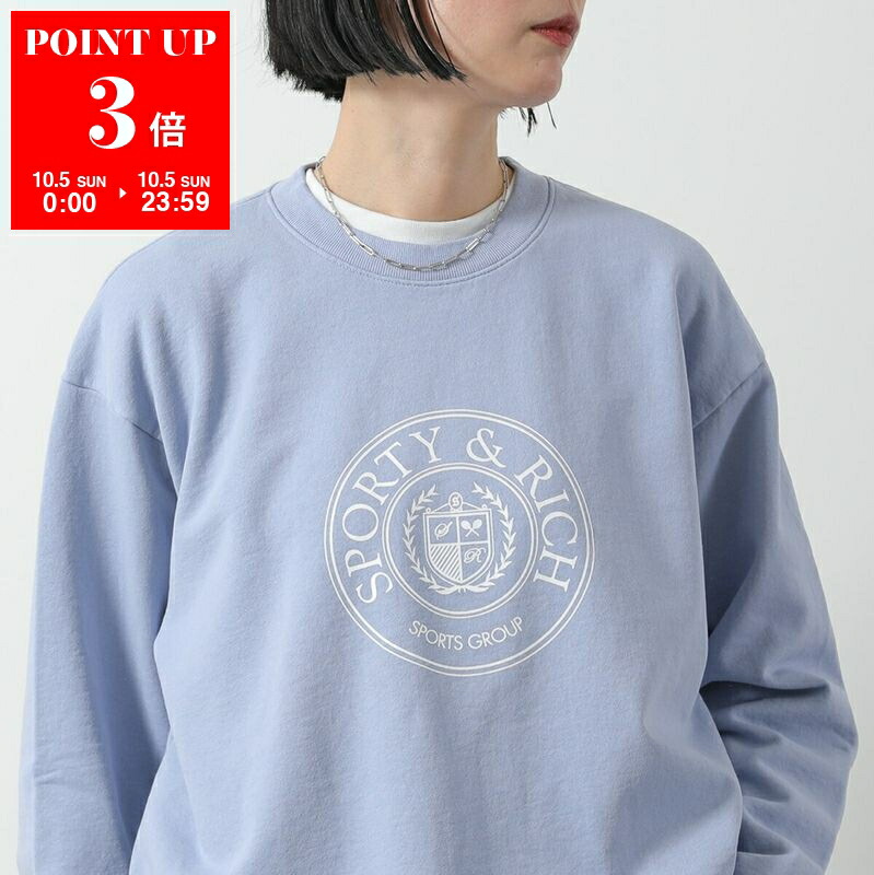 新品sporty&richネイビー ロゴ トレーナー Sサイズ 楽天市場】【新品】 スポーティー＆リッチ Sporty＆Rich