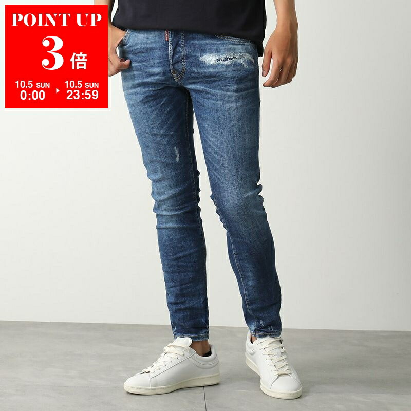 DSQUARED2 ダメージデニム スキニー/slim jean 50 楽天市場】DSQUARED2 ディースクエアード ジーンズ Skater Jean