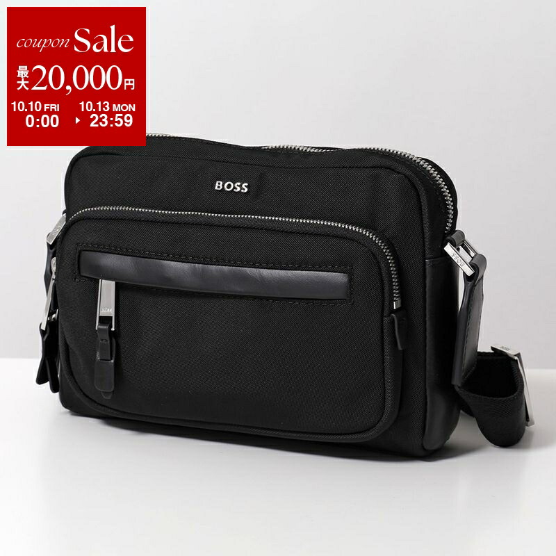 【新品】ヒューゴ ボス　HUGO BOSS 黒 ナイロン ポーチ HUGO BOSS ヒューゴ ボス バッグ セカンドポーチ クラッチ