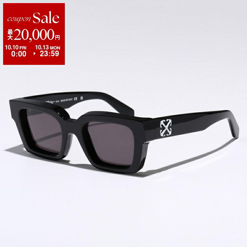 Off-White ブラック スクエアサングラス Off-White Eyewear オフホワイト Virgil スクエアフレーム