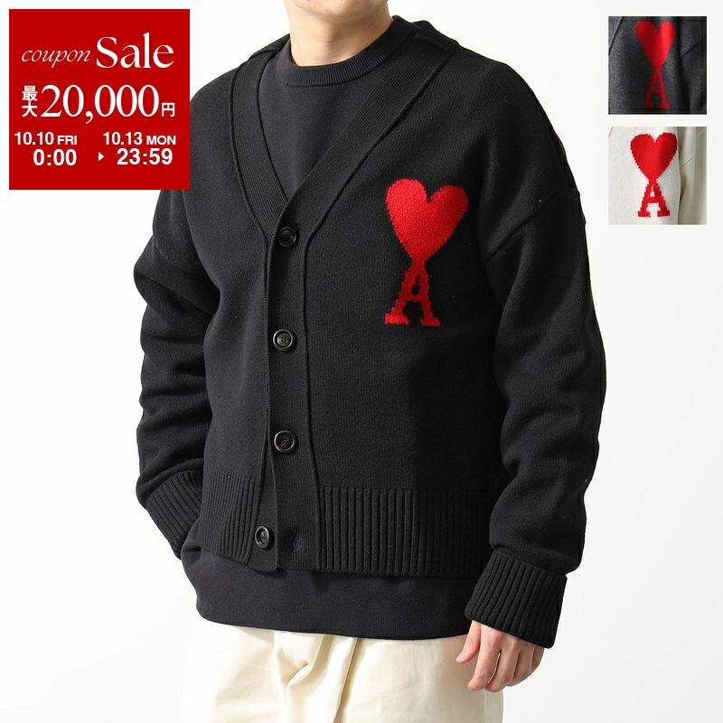 アミパリス　スエット　トレーナー　クリーム色　ami刺繍　大型ワッペン　ハート ami アミ パリス スウェット ベージュ M ハート刺繍クルーネック