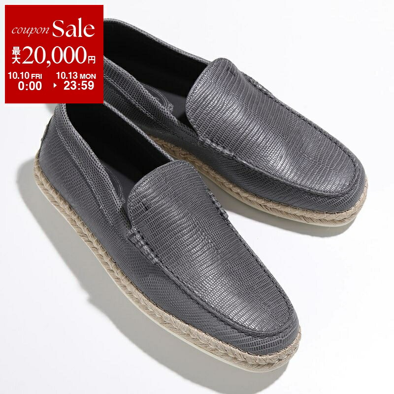 新品未使用★TOD'S・レザー切替 サイドロゴ ドライビングシューズ(10) Woman ブラウン シティ ゴンミーニ レザー ドライビングシューズ