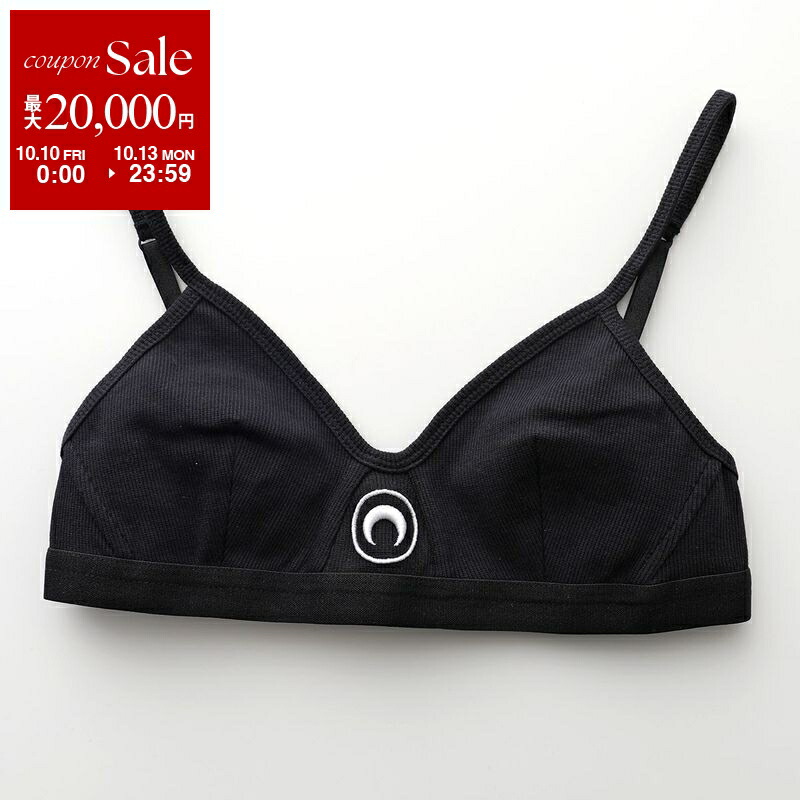MARINE SERRE ブラック スポーツブラ MARINE SERRE Marine Serre マリーン セル スポーツブラ Organic