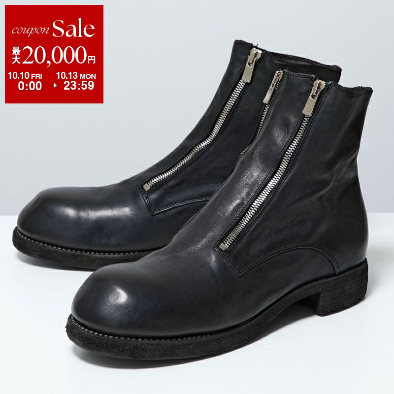GUIDI PL2 ソフトホースフルグレイン フロントジップ　36 GUIDI グイディ PL2 SOFT HORSE FULL GRAIN ホースフルグレイン
