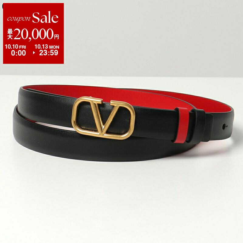 VALENTINO ヴァレンティノ ベルト Vロゴ 75/30（F） Vロゴ シグネチャー シャイニーカーフスキン リバーシブルベルト