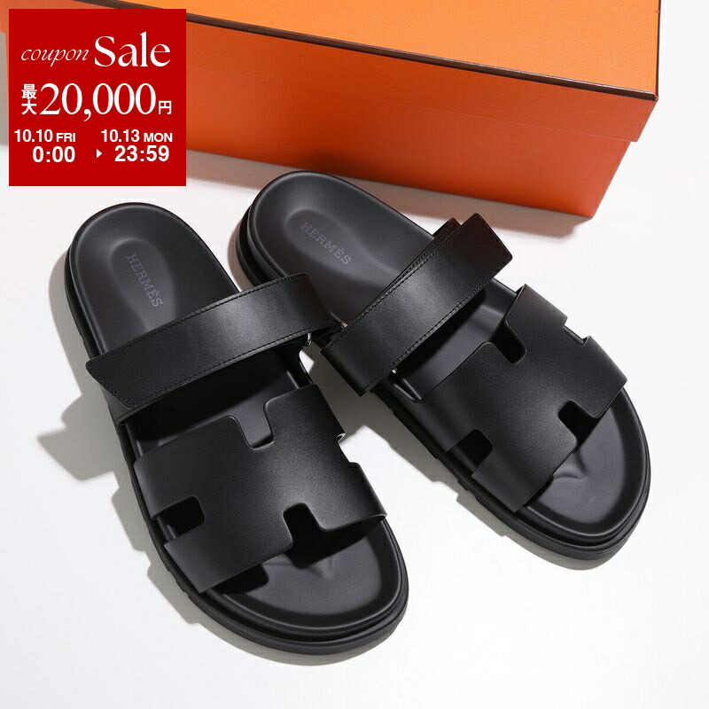 美品SALEセールHERMES エルメス サンダル メンズ 41 ブラック 楽天市場】HERMES エルメス サンダル Izmir イズミール