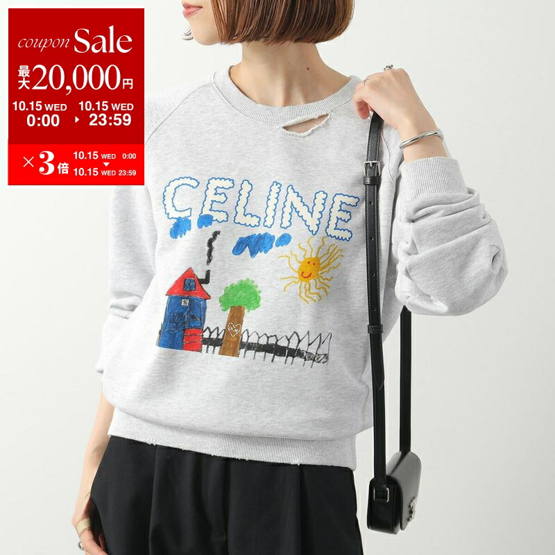 セリーヌ　レディース　xs クロップドtシャツ ☆セリーヌ☆ クロップド CELINE Tシャツ (CELINE/Tシャツ
