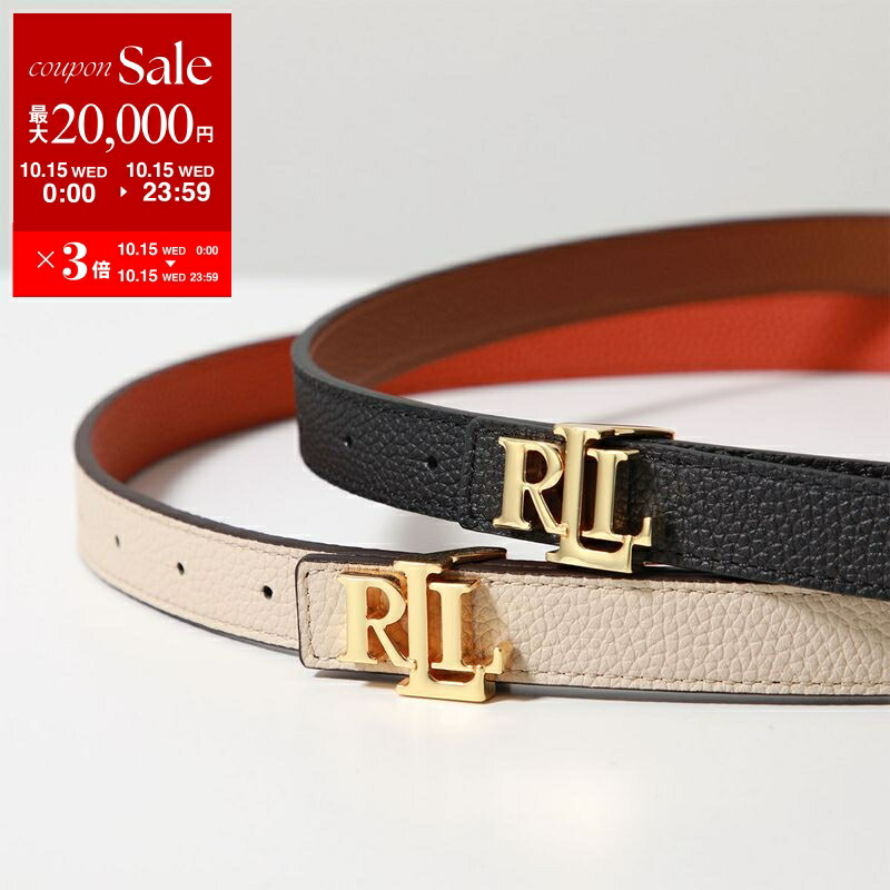 美品✨ラルフローレン　カービングベルト　レザー　黒　Ｌ POLO RALPH LAUREN ラルフローレン Signature Pony Leather Belt