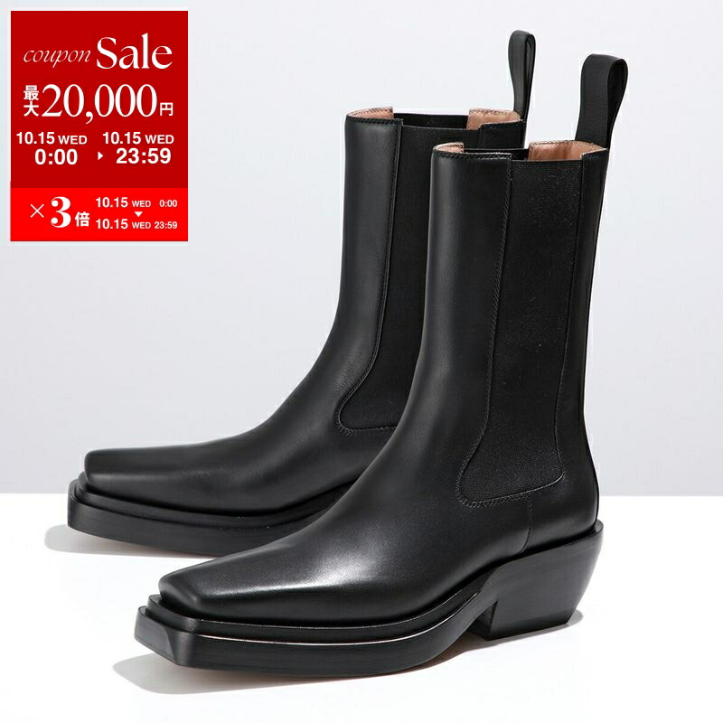 完売】Bottega Veneta サイドジップブーツ ゴールド エナメル