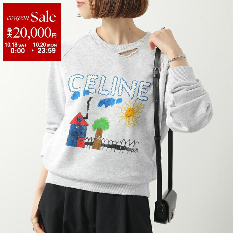 10190【定番デザイン】セリーヌ☆人気カラービッグロゴ パーカー　入手困難 楽天市場】CELINE セリーヌ パーカー RY0JH670Q.38AW レディース