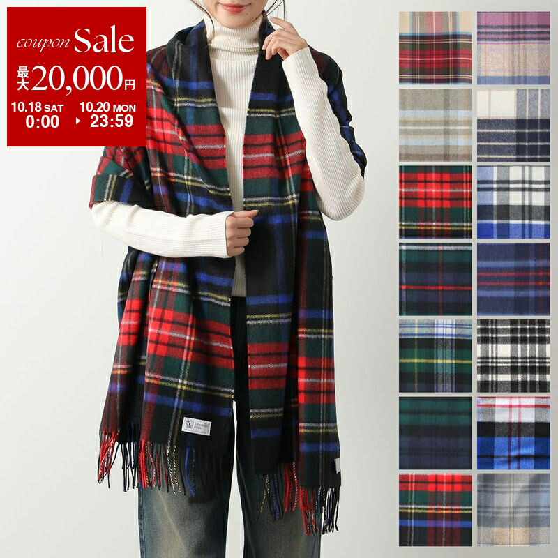 ジョンストンズ johnstons カシミヤ100% 大判ストール ♡ ジョンストンズ JOHNSTONS カシミア大判 タータンチェック