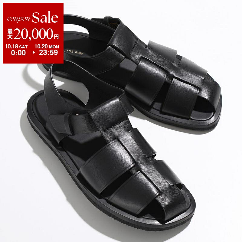 【未使用】THE ROW GINZA ザロウ【35】 人気! THE ROW ザ・ロウ ginza サンダル sandals leather black