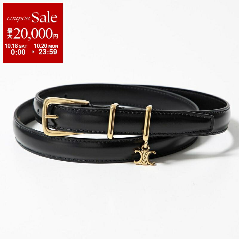 CELINE セリーヌ ロゴメタルバックルブラックレザーベルト 楽天市場】CELINE セリーヌ ベルト TRIOMPHE BELT トリオンフ