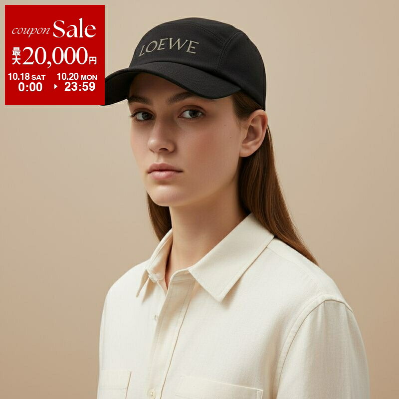 【美品】LOEWE 刺しゅうロゴ入り キャップ　ロエベ 楽天市場】【10/18～10/20限定・最大2万円OFFクーポン配布中