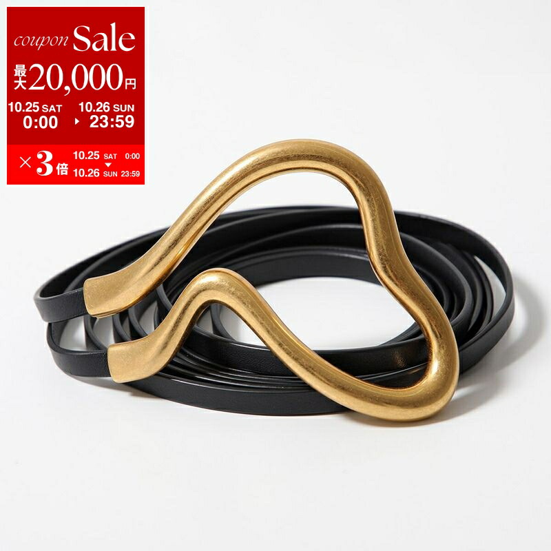 ボッテガヴェネタ VALKO ゴールド金具 レザー ナローベルト 24SS 美品 ボッテガヴェネタ VALKO ゴールド金具 レザー ナローベルト 24SS