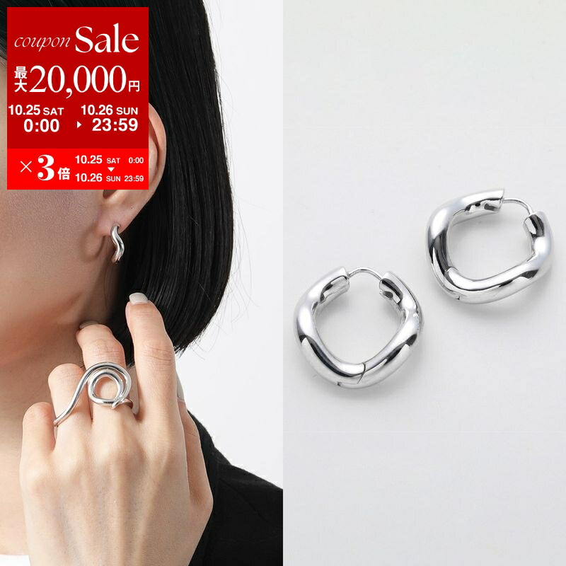 美品 シャルロットシェネPetit Wave ピアス シルバー フープピアス 10