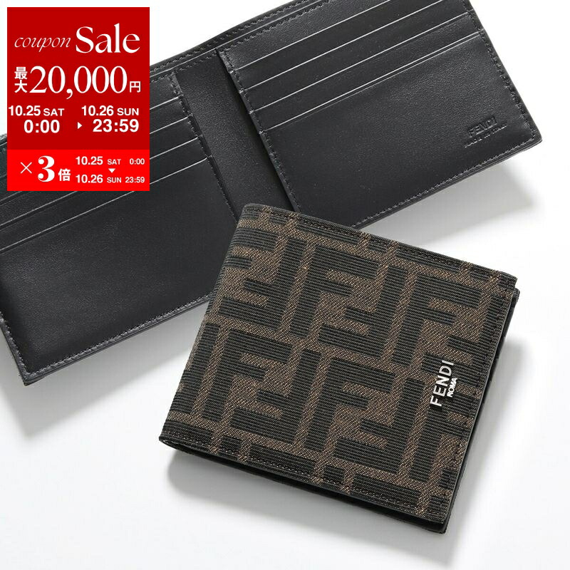 楽天市場】FENDI フェンディ 二つ折り財布 7M0281 AJF4 メンズ