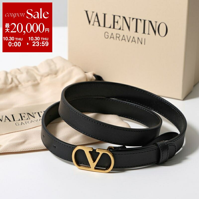 Valentino ベルト Vロゴ シグネチャー シャイニーカーフスキン リバーシブルベルト