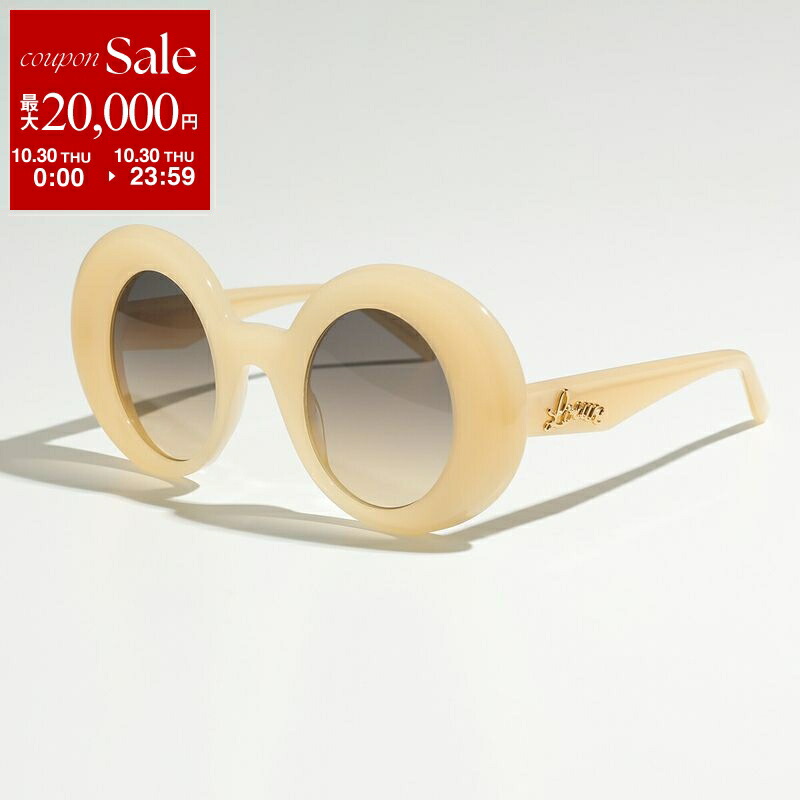 【美品】LOEWEロエベ　SLW937　アナグラム　オーバルフレーム　サングラス 美品】LOEWEロエベ SLW937 アナグラム オーバルフレーム サングラス