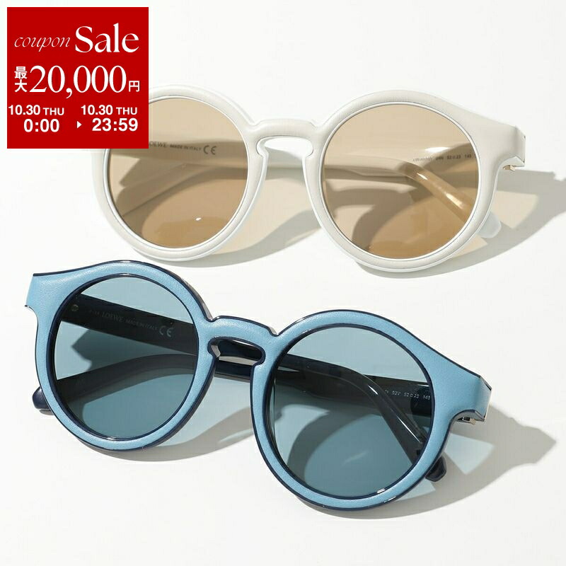 美品】LOEWEロエベ SLW937 アナグラム オーバルフレーム サングラス