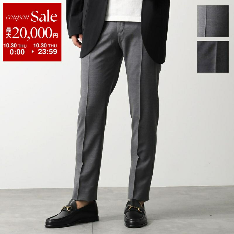 GERMANO イタリア製 2プリーツ テーパード スラックス 48 GERMANO イタリア製 2プリーツ テーパード スラックス 48